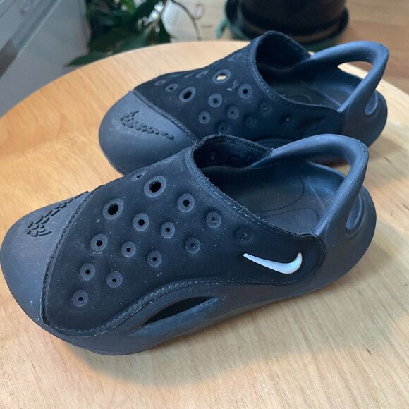 Nike Aqua Swoosh Sandals - Toddler Water Shoes Size 9C - Picture 1 of 2